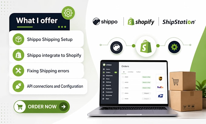 do shipstation shippo setup API integration and automation for shopify store