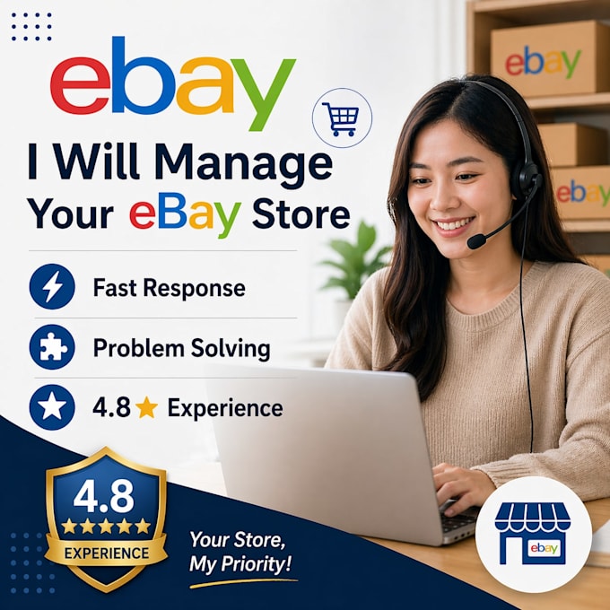 be your ebay or etsy virtual assistant