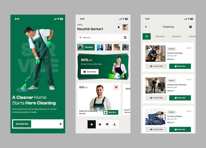 develop laundry app, home cleaning app, dry cleaning app, delivery app