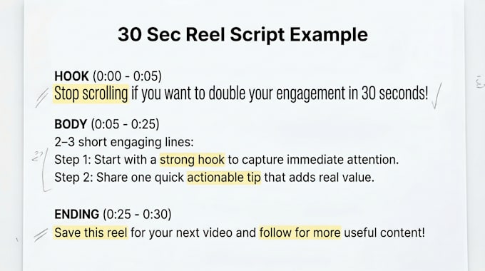 write engaging reel and youtube scripts