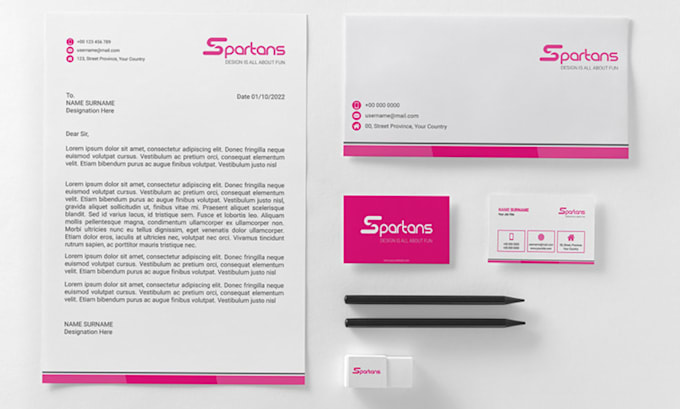 Design redesign letterhead envelope business card stationery corporate ...