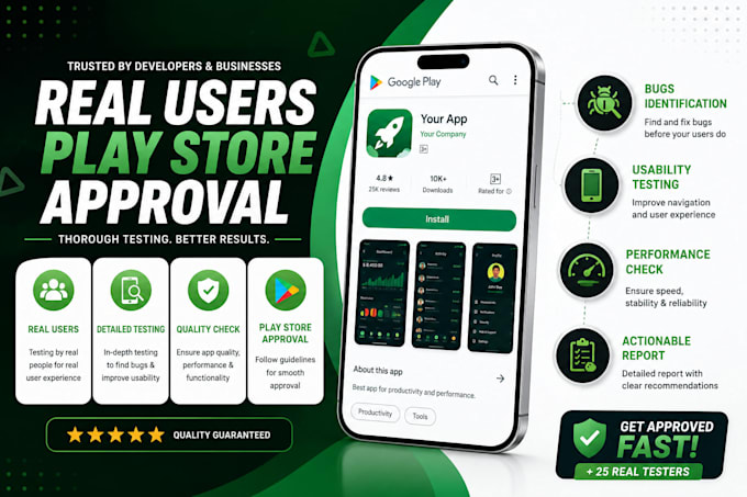 test your android app on real devices and provide detailed feedback report