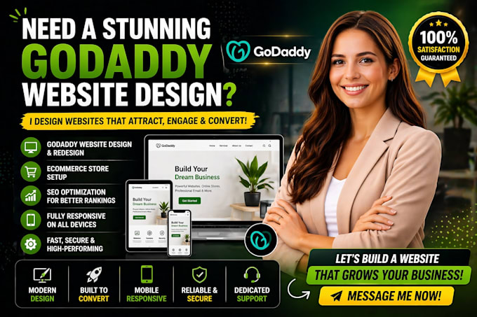 design godaddy website redesign godaddy website design develop godaddy