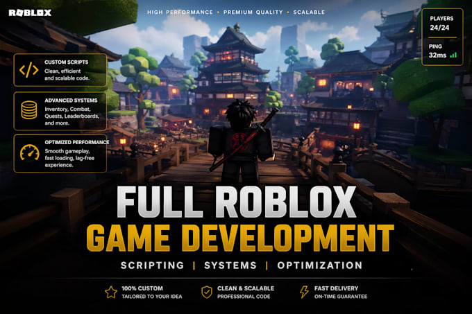 script anything for your roblox game, custom systems, lua scripter, full game