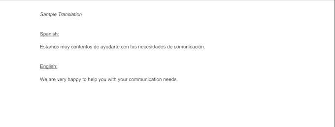 translate emails or messages in english, spanish or italian