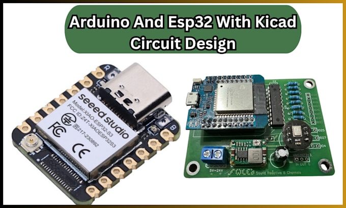 Programar arduino y esp32 con diseño y simulación de circuitos en kicad