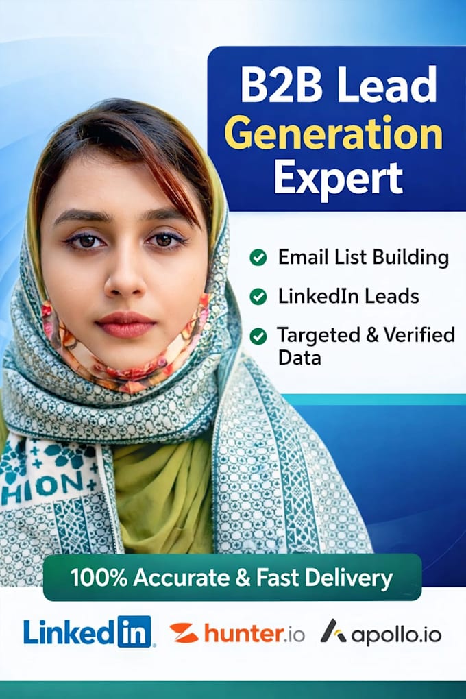 do b2b lead generation, email list building and web research