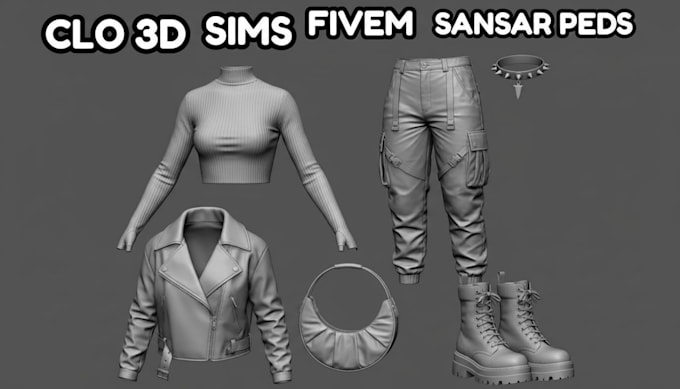 Do second life 3d clothing mesh vrchat sansar peds sims fivem y2k ...