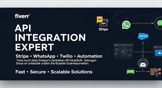 integrate API, stripe payment, whatsapp, twilio and automate your business workf