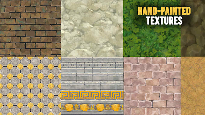 create stylized handpainted textures for games and 3d assets
