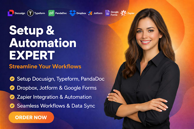 setup docusign typeform panadadoc dropbox jotform google form zapier integration