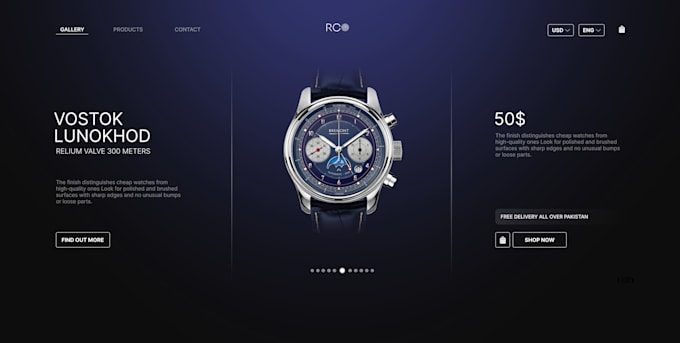 create a complete professional website