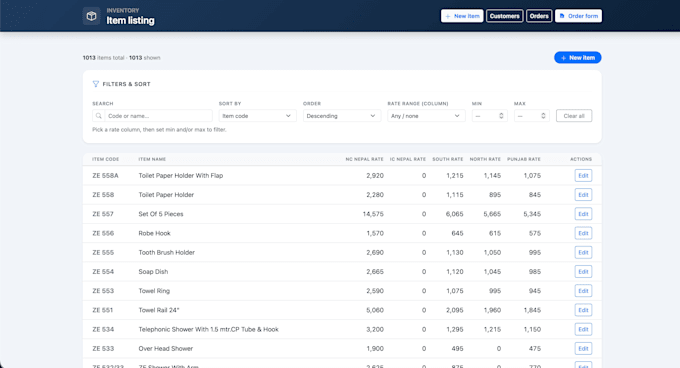 provide order management system customized