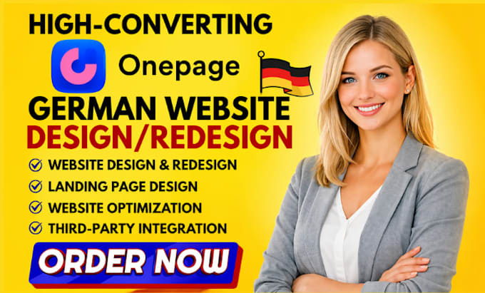design, redesign onepage io website, wordpress elementor pro, landing page
