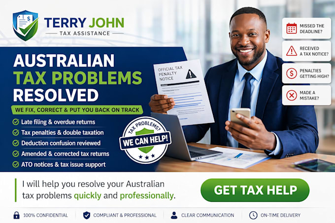 resolve australian tax issues incorrect filings overdue tax returns, ato notice