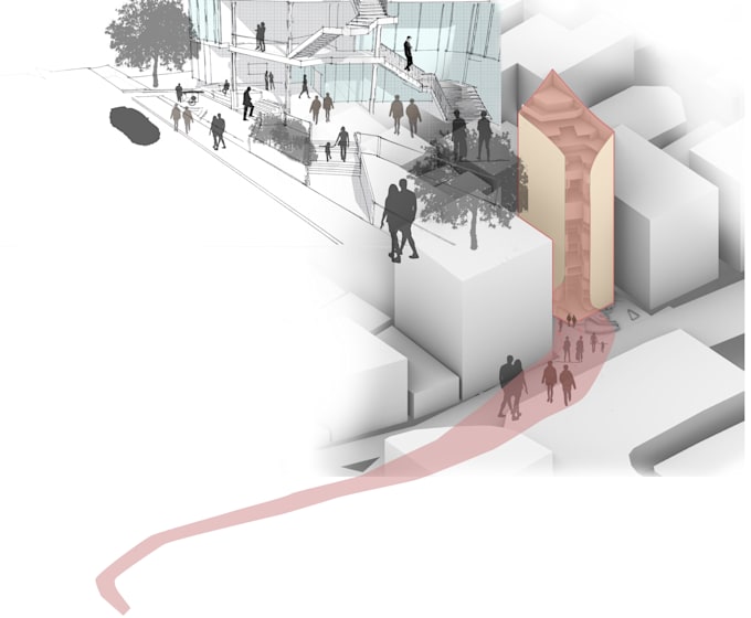 create 3d or 2d conceptual architectural diagrams