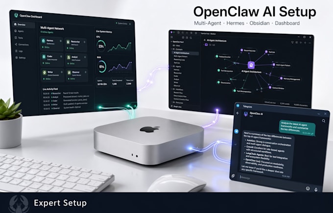 Installer le bot openclaw open claw hermes mac mini tableau de bord ...