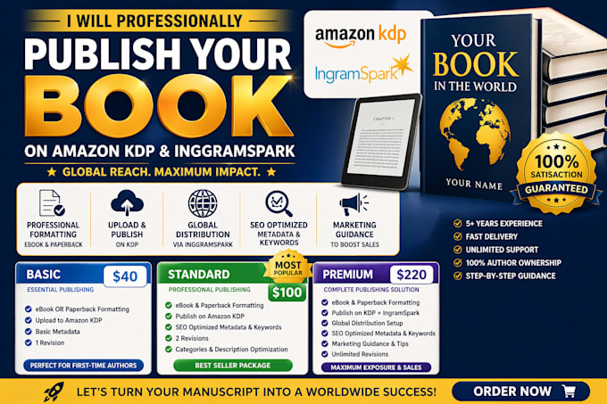 publish your book on amazon KDP professionally