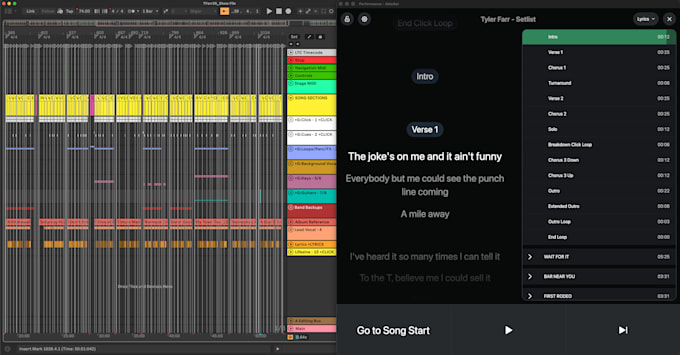 set up your ableton and ableset live show