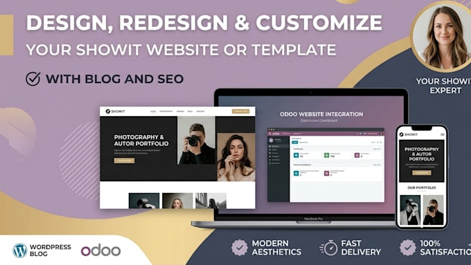 do showit website design, showit template customization, or odoo website