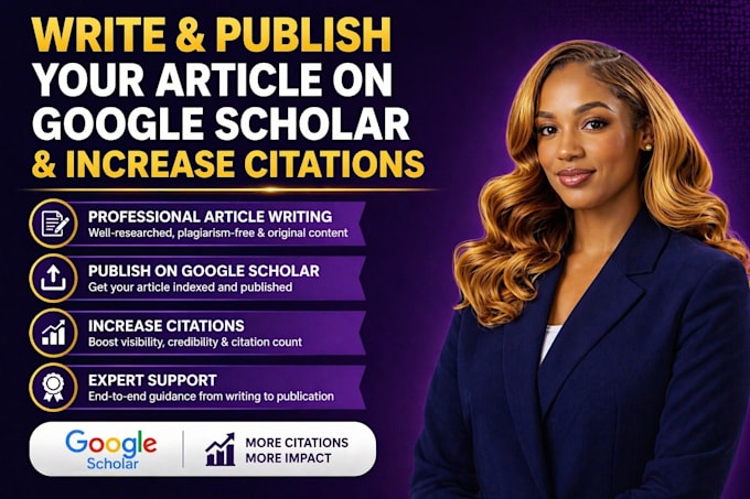 write and publish your article on google scholar and increase citations