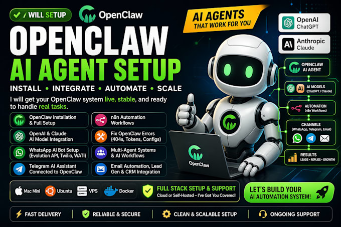 setup openclaw ai agent openai claude integration openclaw setup