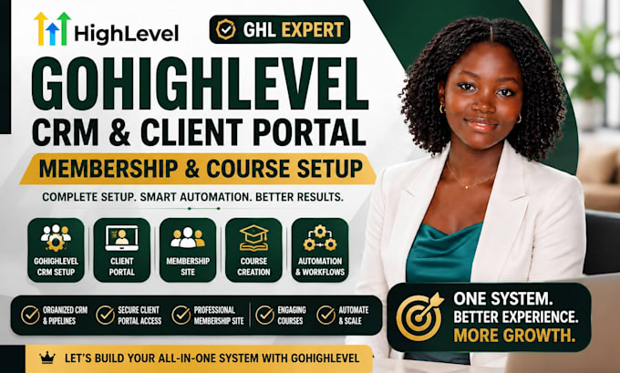 setup gohighlevel crm client portal go high level membership course ghl expert
