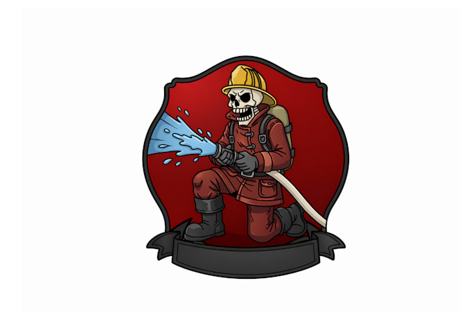 custom fire station illustrations with unlimited revisions