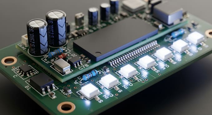 create led lighting, driver and embedded pcb for smart devices