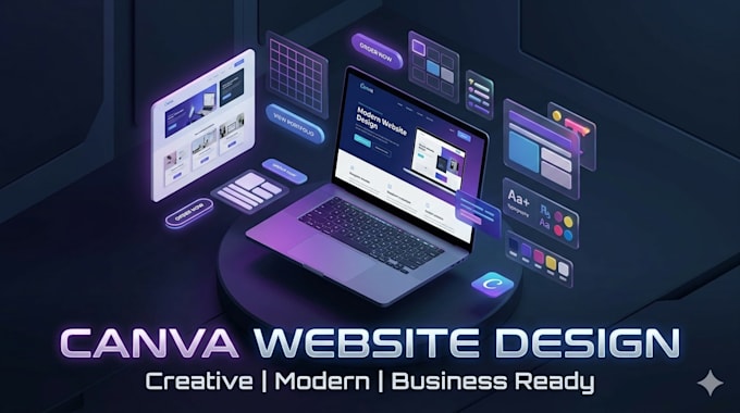 design a modern canva ugc portfolio website or landing page
