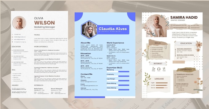 design a professional resume and CV