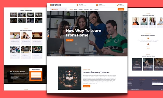 setup and upload course on thinkific, podia, kajabi, learnworld, teachable