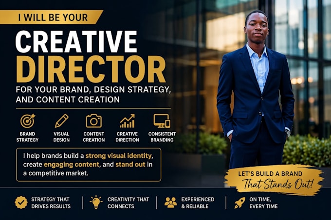 be your creative director for brand design visual strategy