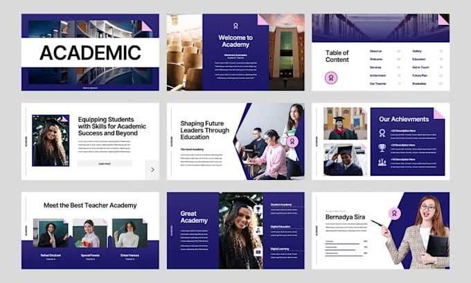 do academic and educational powerpoint presentations for teachers and webinars