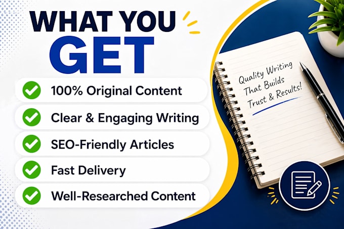 write SEO blog articles and website content