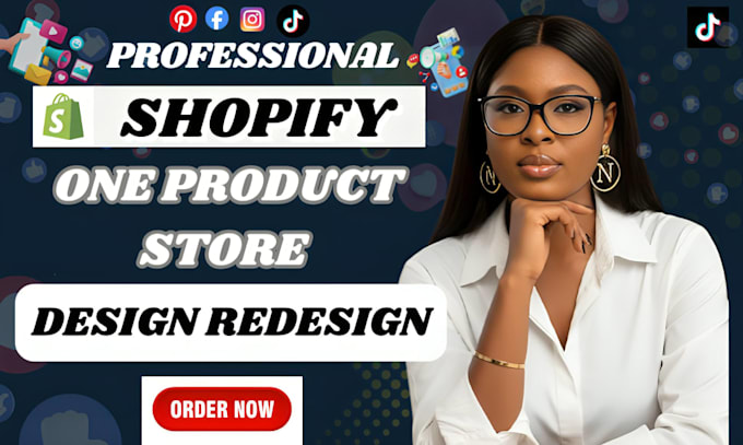 design a high converting shopify one product store