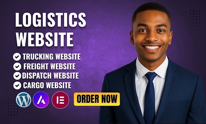create logistics website, trucking, freight, dispatch cargo, transport website