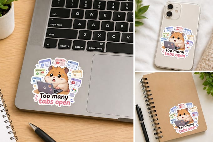 design cute relatable student stickers