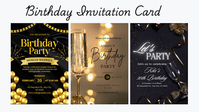 design printable invitation cards for all events