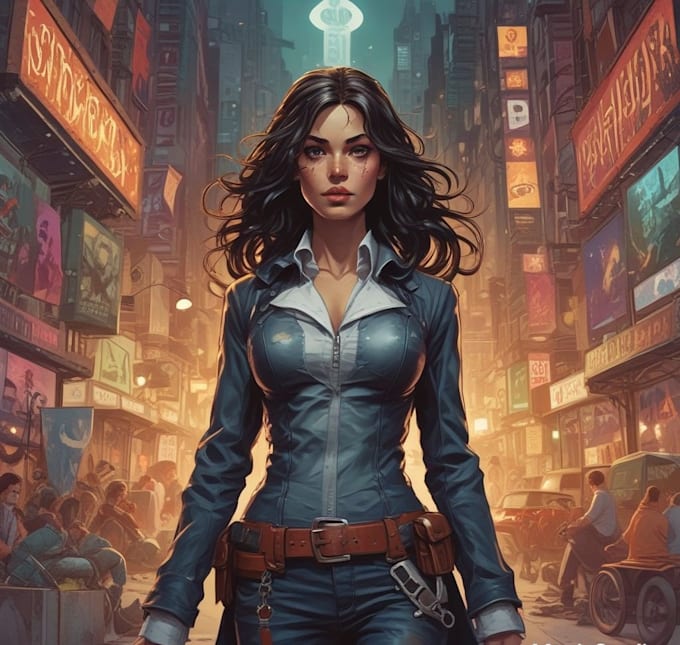 do a charcter of comic or design your comic character