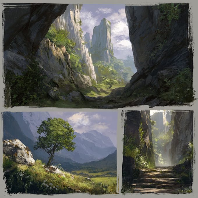 paint an environmental concept art
