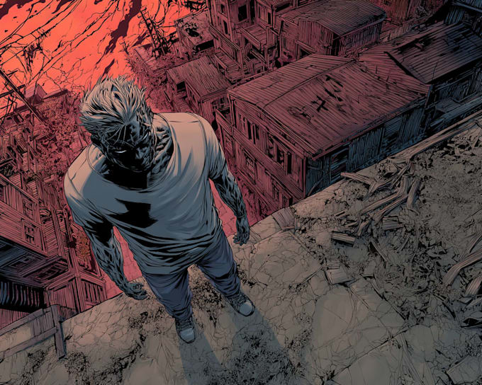 comic book illustration with comic book illustrator