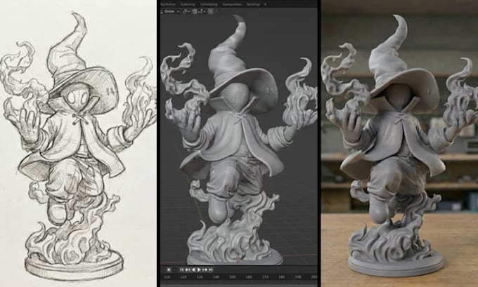 convert 2d image, photo, or sketch to 3d printable stl model