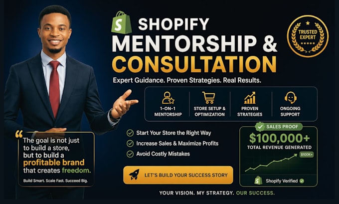 be your shopify dropshipping mentor, manager, coach