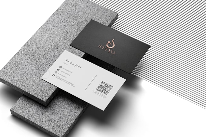 create modern and clean business card