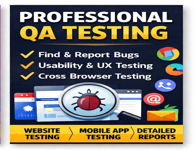 do QA testing of your websites, web apps and mobile apps