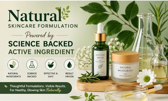 natural skincare formulation powered by science backed active ingredient