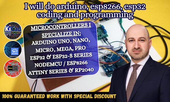 do arduino, esp8266, esp32 coding and programming