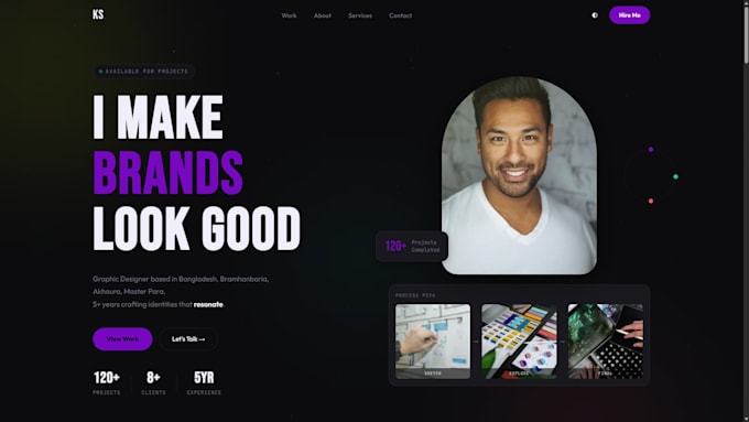 design portfolio website for youto showcase your work