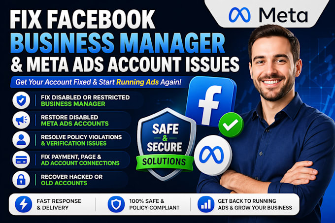 fix old facebook business manager account issues fix fb bm meta ads accounts